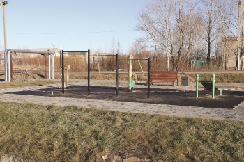 В сквере Исторический появилась новая спортивная площадка