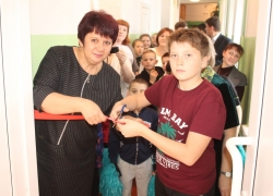 В  Калиновской средней школе после капитального ремонта открыли спортивный зал
