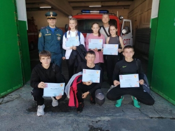 Чесменские школьники впервые приняли участие в соревнованиях по пожарно-прикладному спорту