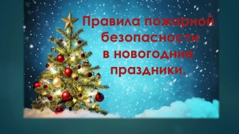 Начальник 240 ПЧ Эдуард Аведов напомнил жителям района правила пожарной безопасности в новогодние праздники